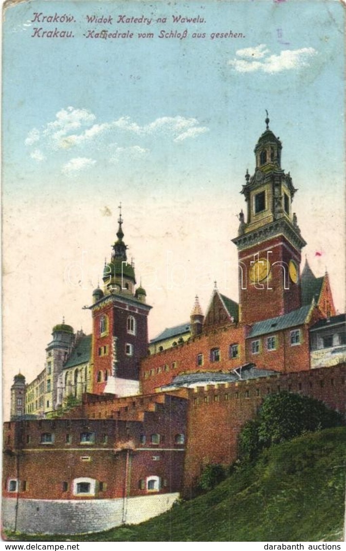 T2/T3 Kraków, Krakau, Krakkó; Widok Katedry Na Wawelu / Kathedrale Vom Schloss Aus Gesehen / Cathedral's View From The R - Sin Clasificación