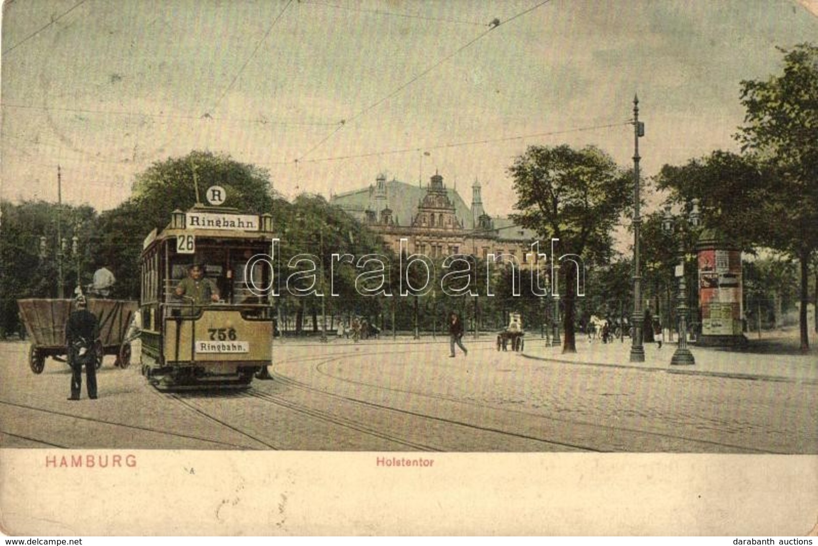 * T3 Hamburg, Holstentor, Strassenbahn R 26 / Street View With Tram (Rb) - Ohne Zuordnung