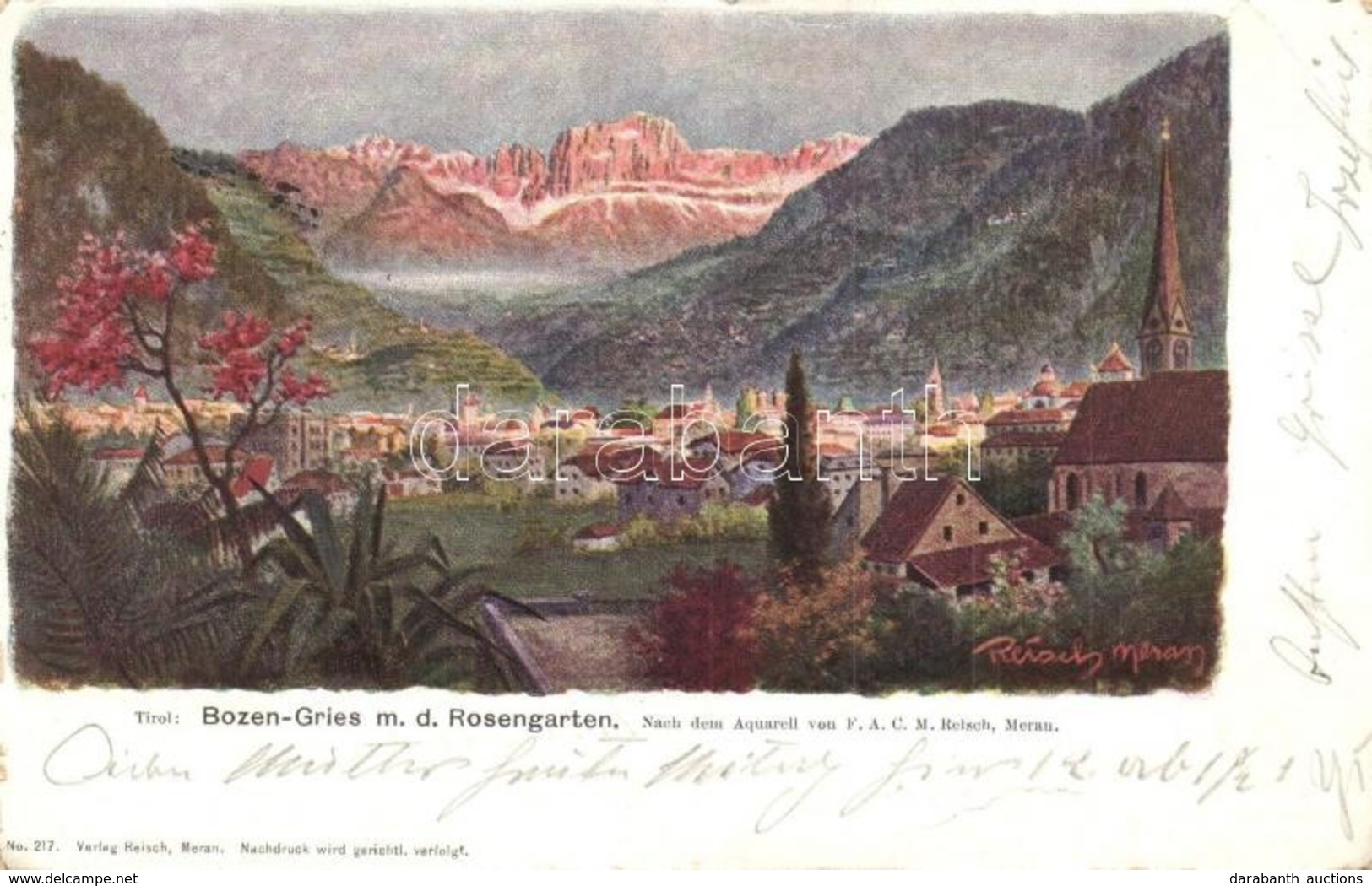 T3 Bolzano, Bozen, Gries; Rosengarten, Verlag Reisch (EB) - Sin Clasificación
