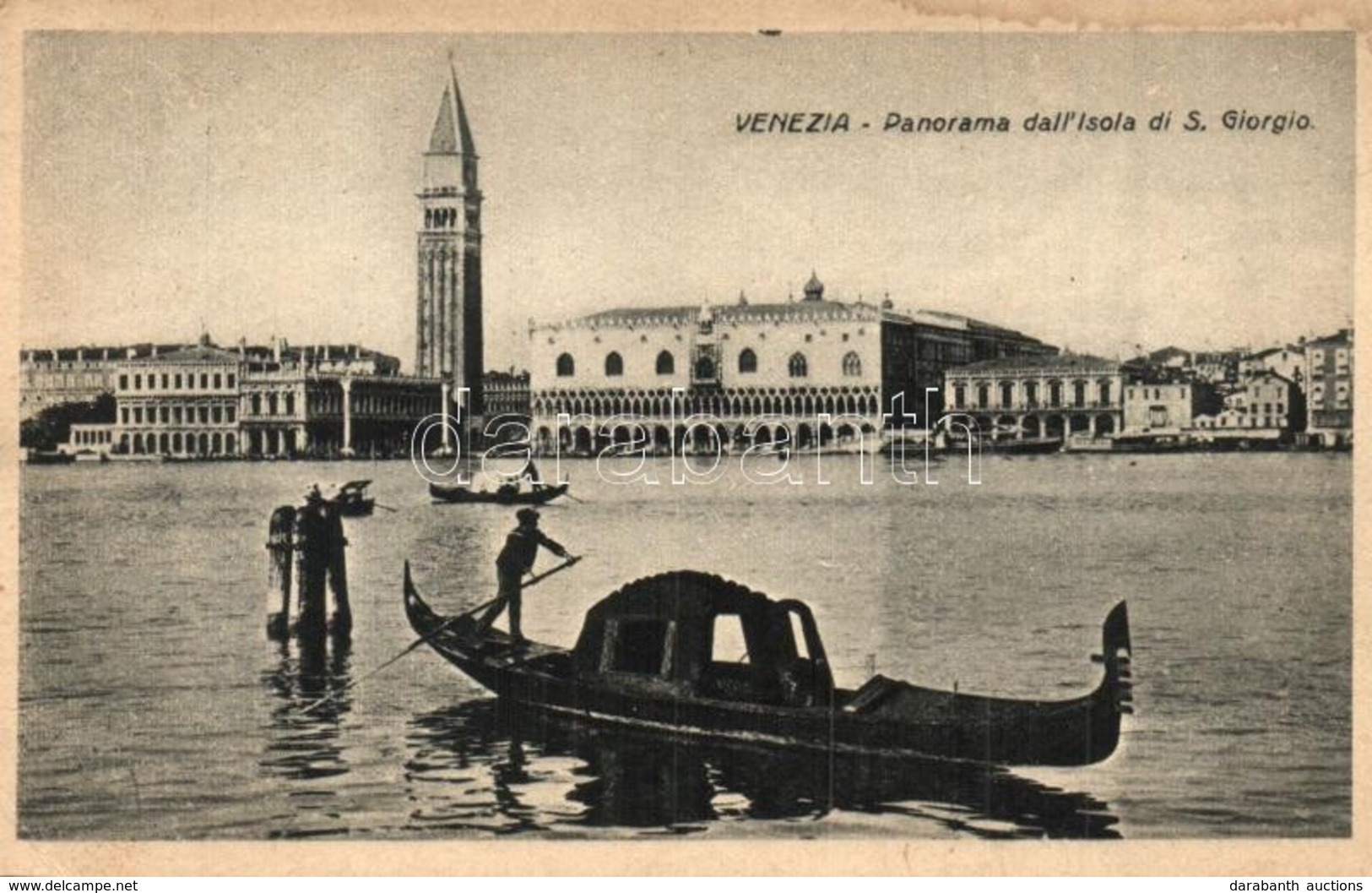 * T2/T3 Venice, Venezia; Panorama Dall'Isola Di S. Giorgio, Gondola (Rb) - Sin Clasificación