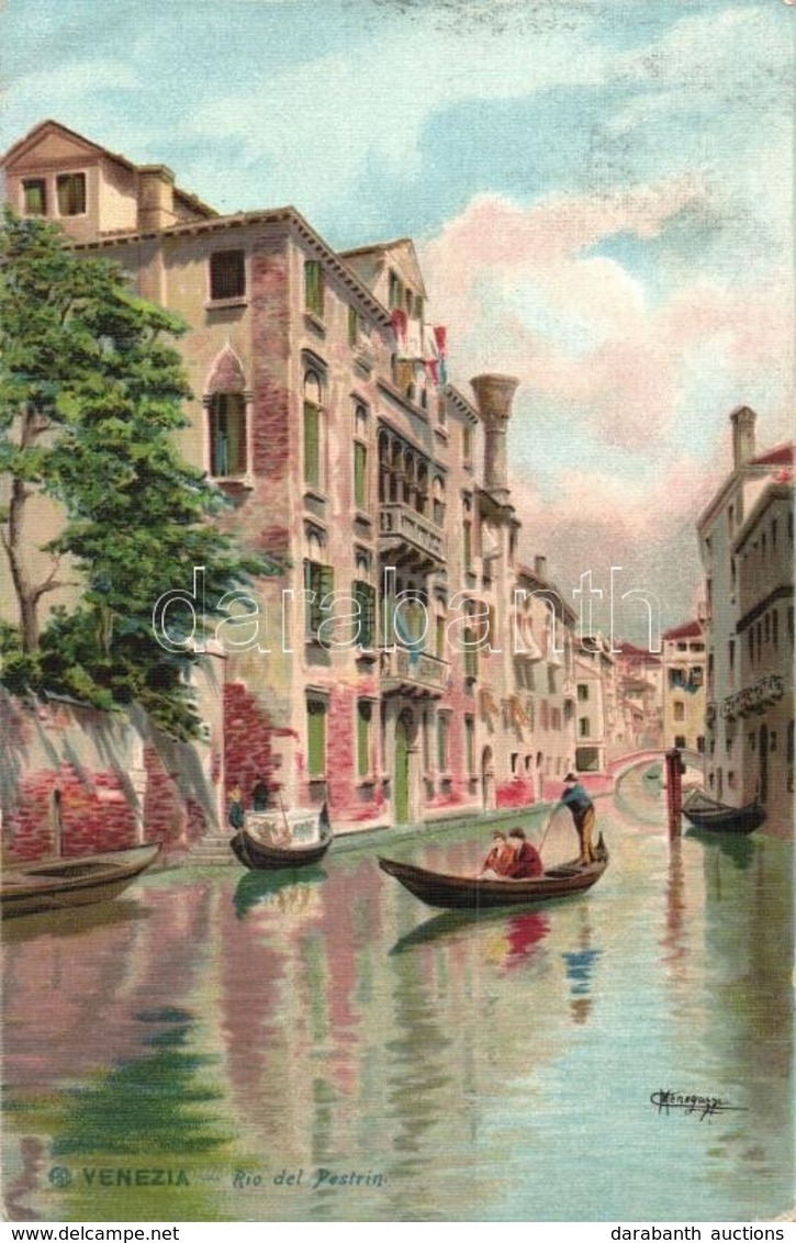 T2 Venice, Venezia; Rio Del Pestrin, Litho S: Menegazzi - Ohne Zuordnung