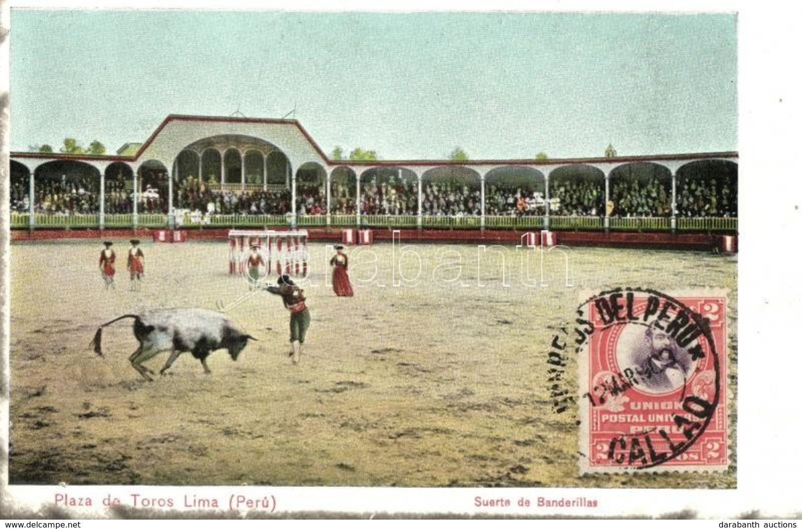 * T2/T3 Lima, Plaza De Toros, Suerta De Banderillas / Bullfighting Arena - Unclassified