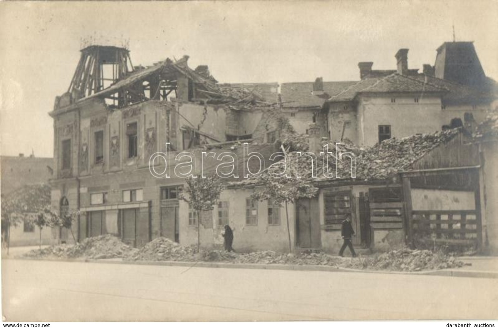 * T2 1916 Belgrade, WWI Damaged Buildings, Dr. Sz?nyi Ottó Photo - Sin Clasificación