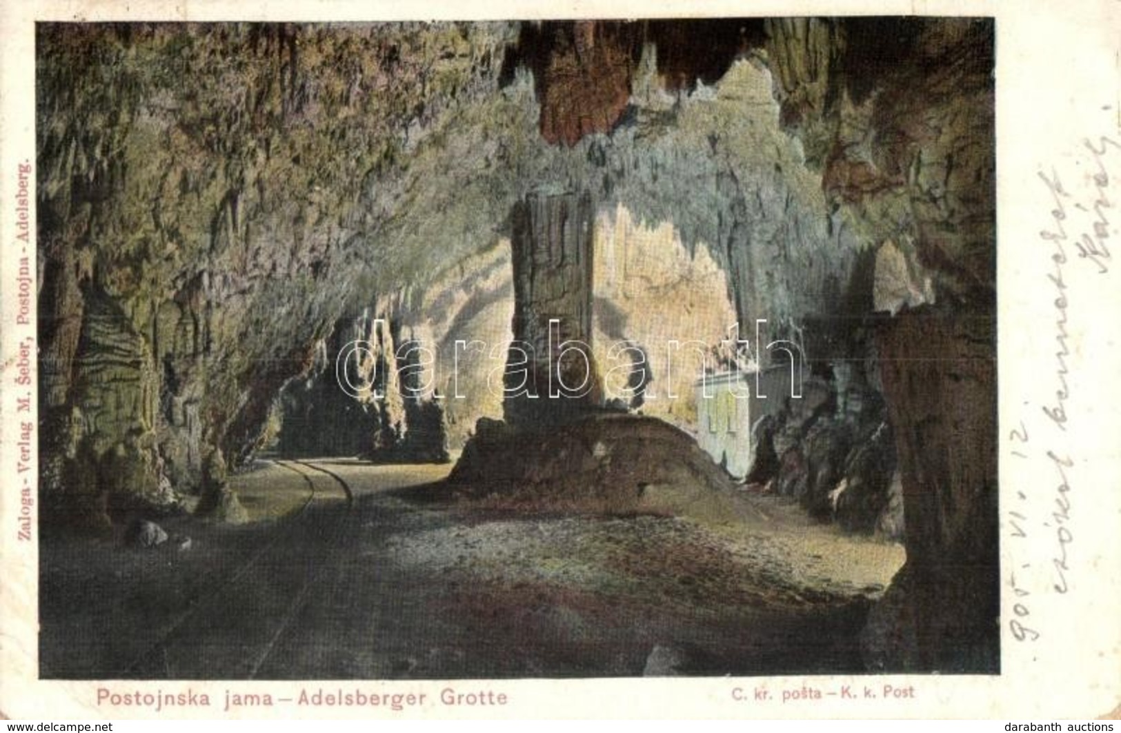 T2/T3 Postojnska Jama (Adelsberger Grotte); Cave Interior, Verlag M. Seber (EK) - Ohne Zuordnung