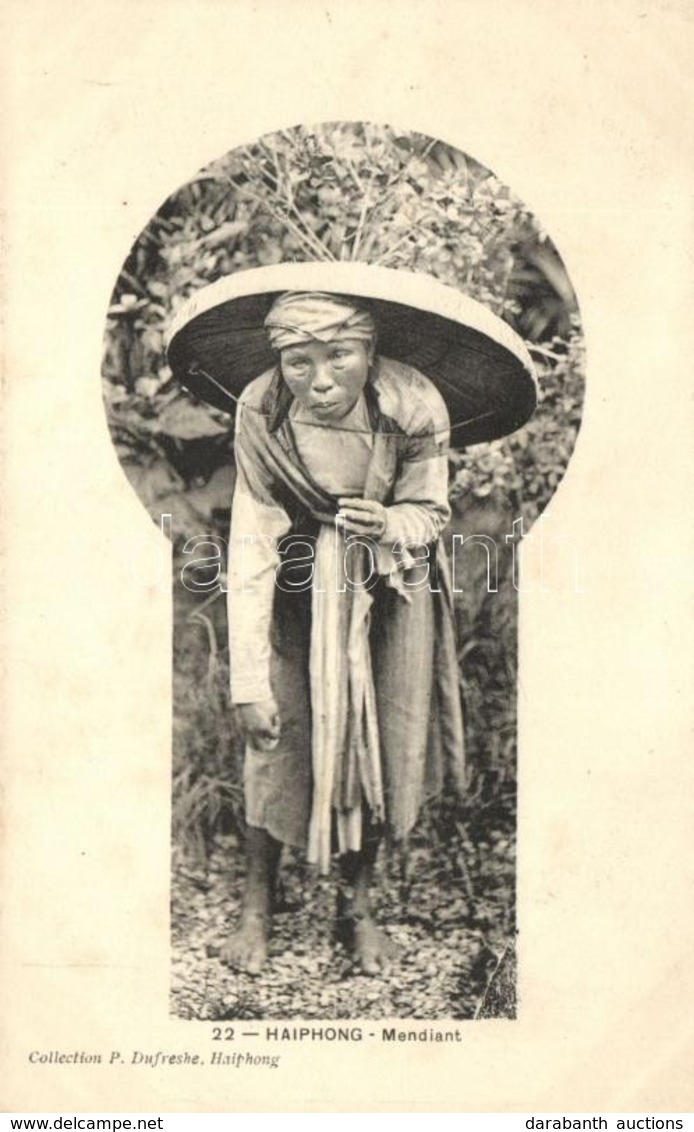 ** T1/T2 Haiphong, Mendiant / Beggar Woman, Vietnam, Folklore - Ohne Zuordnung