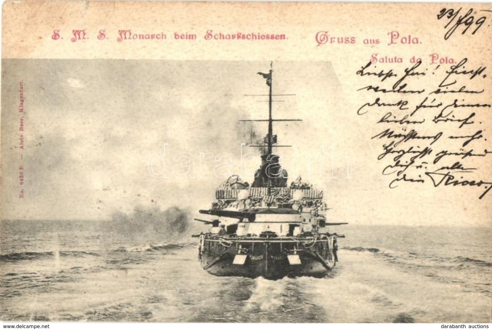 T2 1899SMS Monarch, Az Osztrák-Magyar Monarchia Partvéd? Csatahajója / SMS Monarch, Austro-Hungarian Navy Coastal Defens - Sin Clasificación