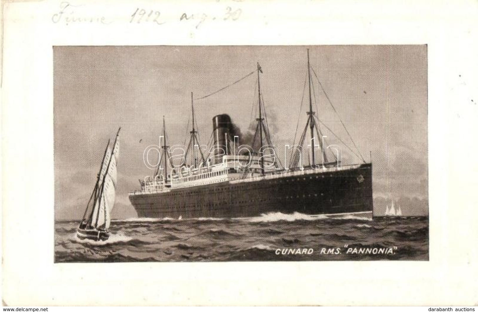 * T2/T3 RMS 'Pannónia' Tengerjáró Hajó, Cunard Line / Ocean Liner Ship (EK) - Sin Clasificación