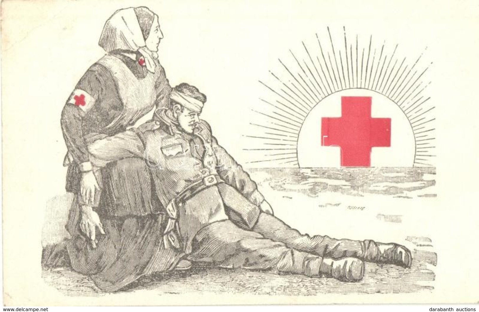 T2/T3 1915 A Vörös Kereszt Egyesület Segélylapja / WWI K.u.K. Red Cross Military Charity Propaganda Card  (EK) - Ohne Zuordnung