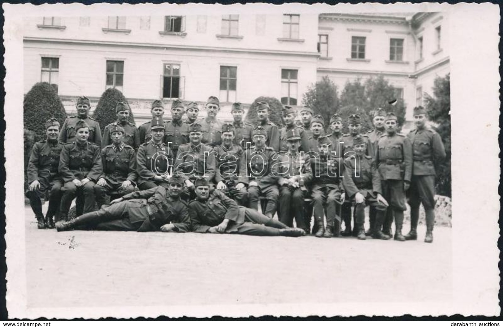 * 3 Db Második Világháborús Fotólap Zomborból / 3 WWII Military Photo Postcards From Sombor - Sin Clasificación