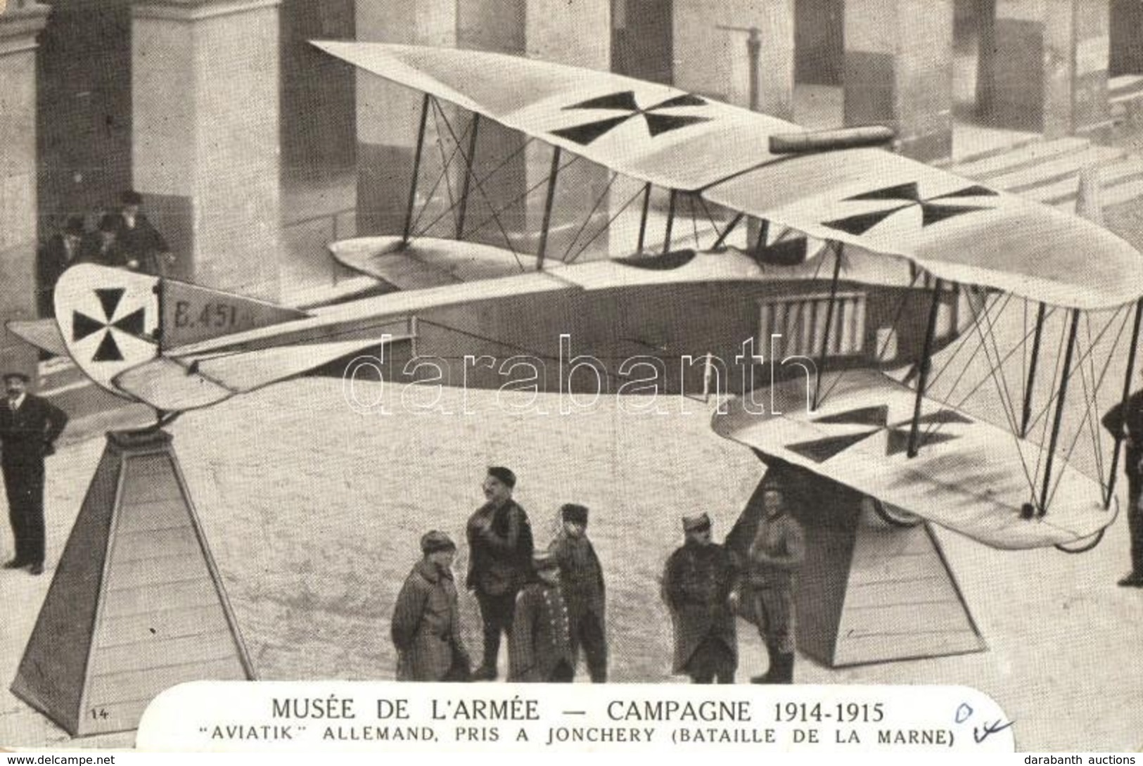 ** T2/T3 Musée De L'Armée - WWI German Fighter Aircraft, Military Museum (kopott Sarkak / Worn Corners) - Ohne Zuordnung