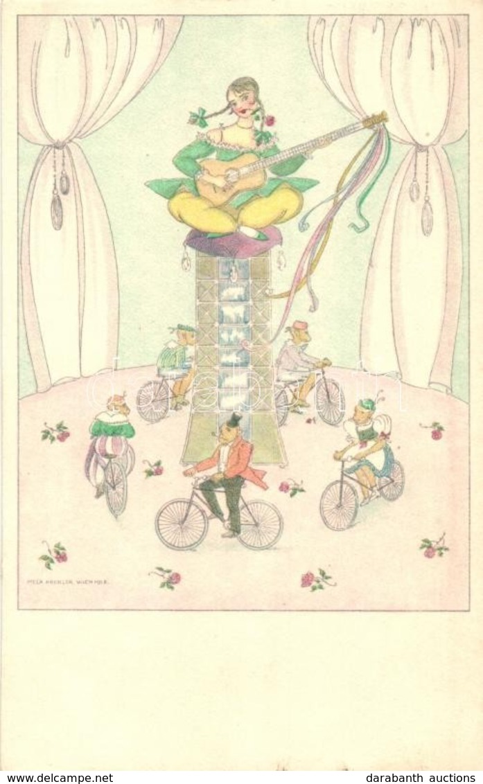 ** T1/T2 Circus, Lady Wit Hguitar, Monkeys On Bicycle B.K.W.I. 418-2 S: Mela Koehler - Sin Clasificación