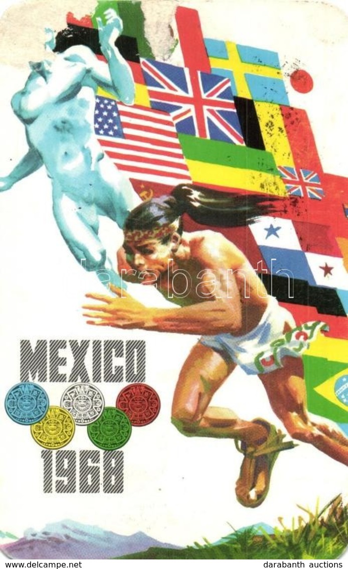 T3 XIX Olympiad / 1968 Summer Olympics In Mexico City; Sport Advertisement Card (felületi Sérülés / Surface Damage) - Unclassified