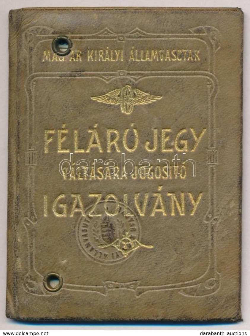 Procopius Béla (1868-1945) Numizmatikus, Miniszteri Tanácsos Magyar Királyi Államvasutak Félárú Jegy Váltására Jogosító, - Sin Clasificación