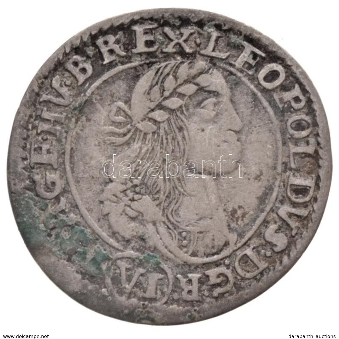 1670K-B 6kr Ag 'I. Lipót' Körmöcbánya (2,87g) T:2- Patina
Hungary 1670K-B 6 Kreuzer Ag 'Leopold I' Kremnitz (2,87g) C:VF - Ohne Zuordnung