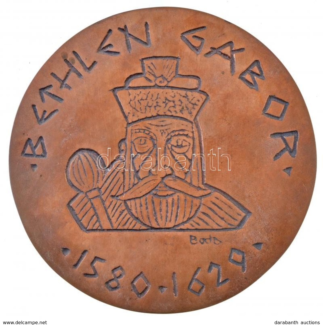 1979. 'Bethlen Gábor 1580-1629 / Ráday Kollégium Budapest 1979' Kétoldalas Br Plakett (143mm) T:2 - Sin Clasificación