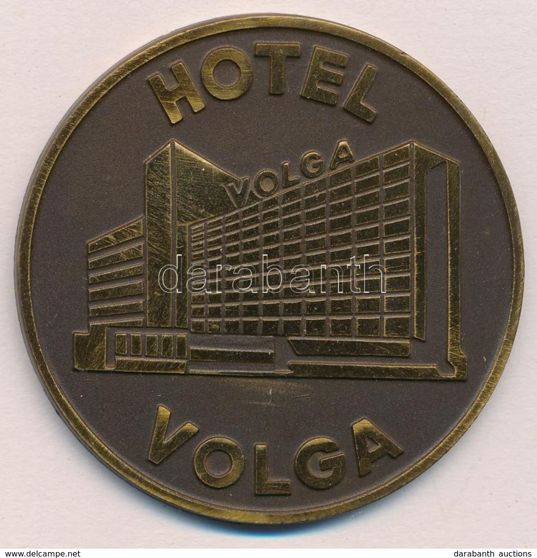 DN 'Hotel Volga / Pannonia Hotels & Restaurants' Fém Emlékérem Eredeti M?b?r Tokban (60mm) T:1,1- - Sin Clasificación