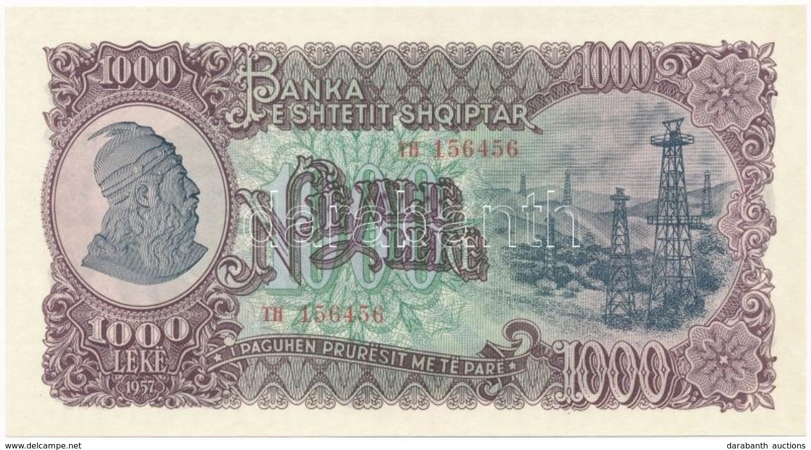 Albánia 1957. 1000L T:I
Albánia 1957. 1000 Leke C:UNC
Krause 32 - Ohne Zuordnung