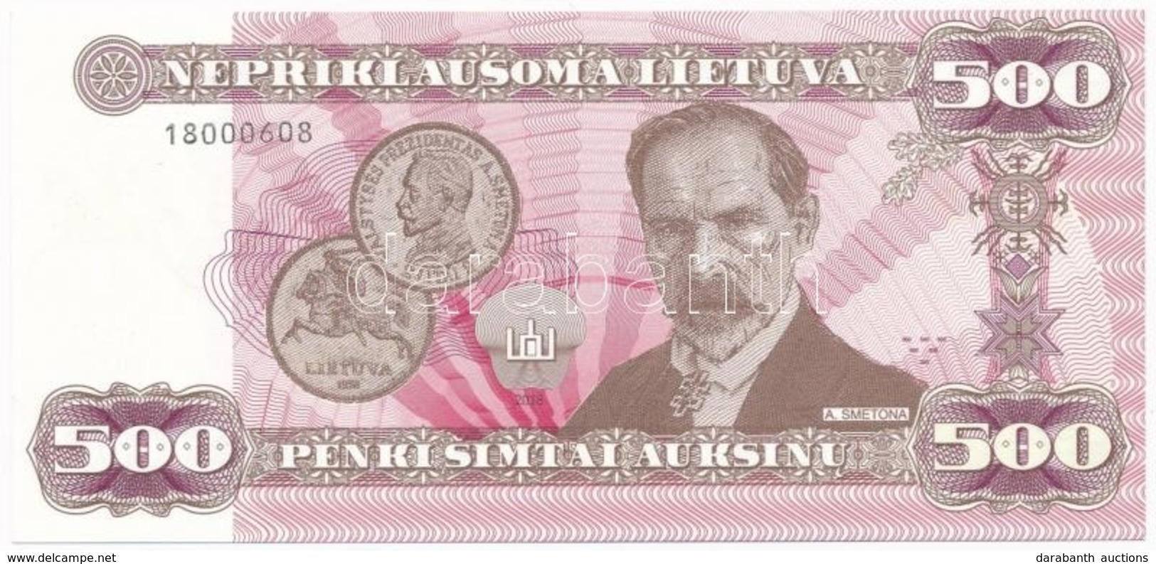 Litvánia 2018. 500 Névérték? Szuvenír Bankjegy T:I
Lithuania 2018. 500 Face Value Souvenir Banknote C:UNC - Sin Clasificación