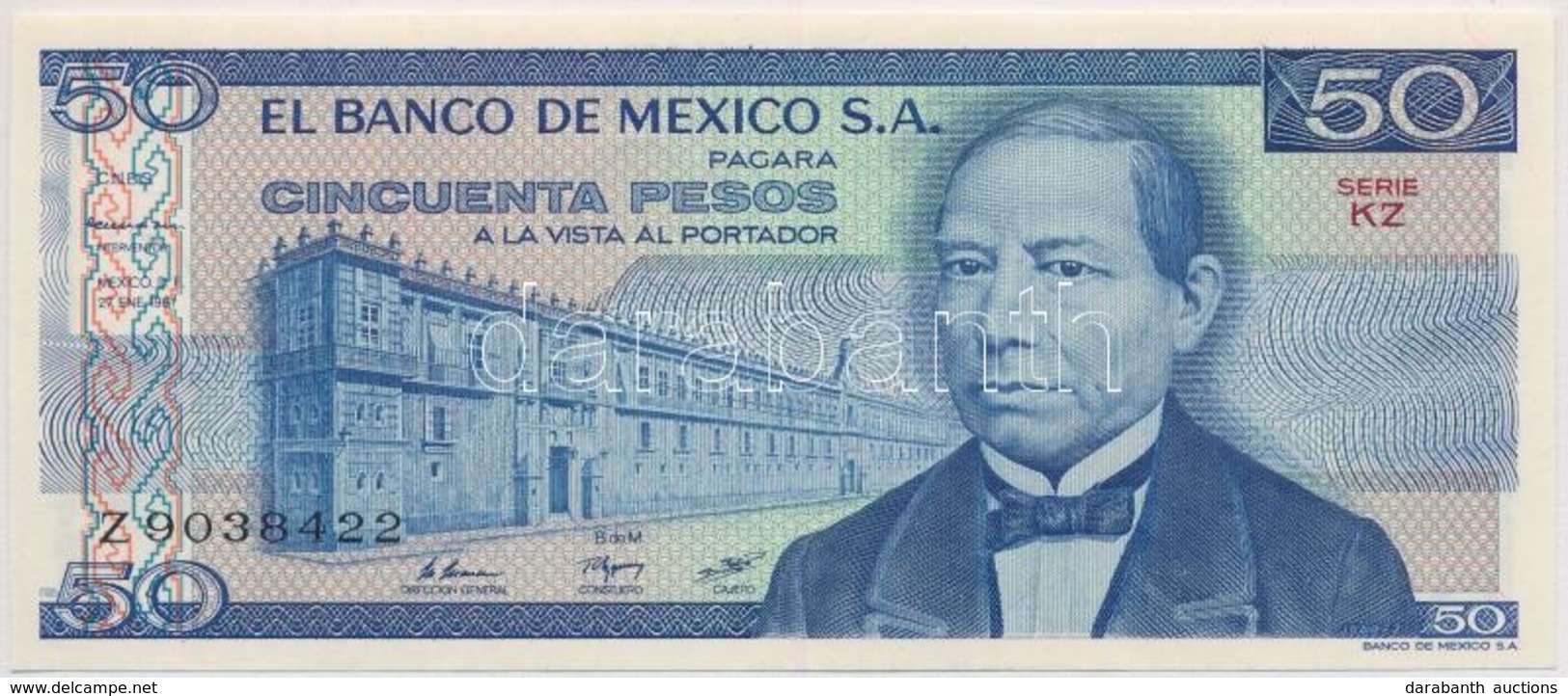 Mexikó 1981. 50P T:I
Mexico 1981. 50 Pesos C:UNC - Ohne Zuordnung