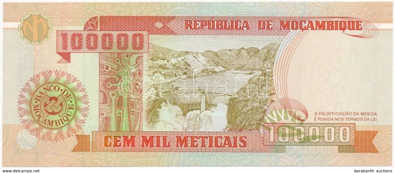 Mozambik 1993. 100.000M T:I
Mozambique 1993. 100.000 Meticais C:UNC - Ohne Zuordnung