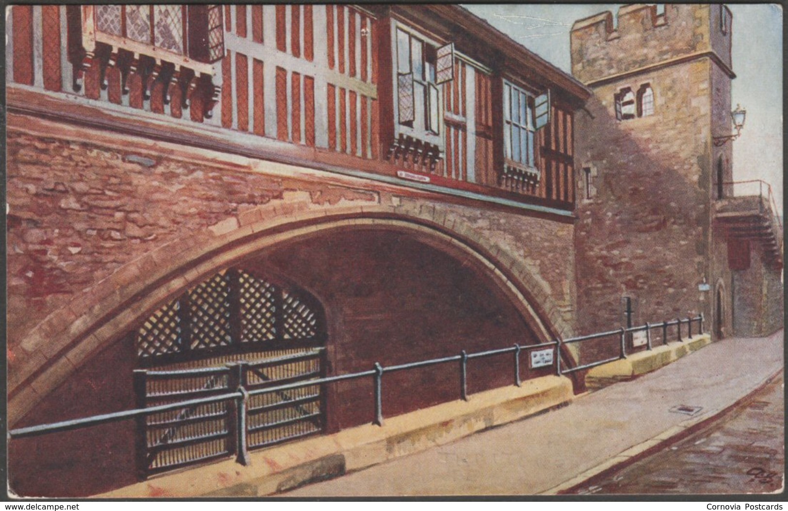 Traitor's Gate, Tower Of London, London, C.1905-10 - Gale & Polden Postcard - Tower Of London