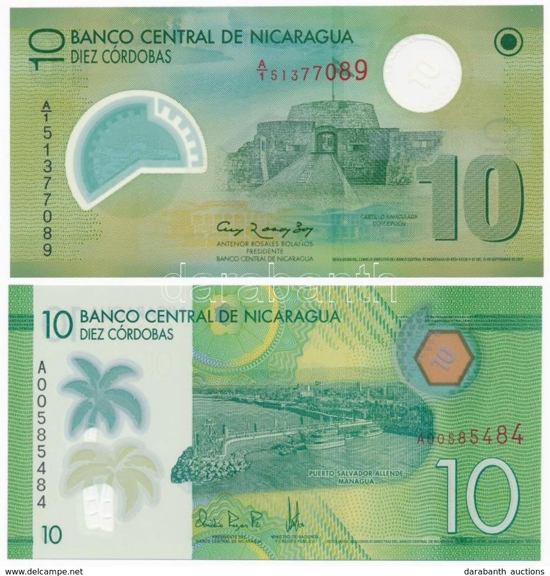Nicaragua 2007. 10C + 2014. 10C T:I
Nicaragua 2007. 10 Córdobas + 2014. 10 Córdobas C:UNC - Sin Clasificación