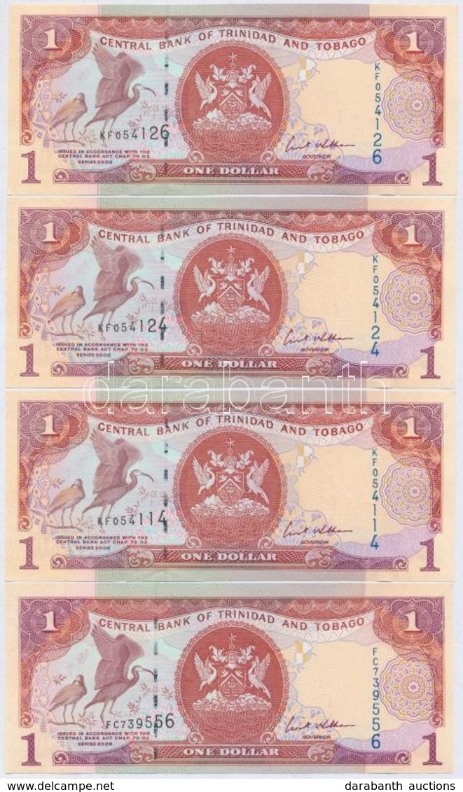 Trinidad és Tobago 2006. 1$ (4x) Közte 2db Közeli Sorszám T:I,I-
Trinidad And Tobago 2006. 1 Dollar (4x) Including 2pcs  - Ohne Zuordnung