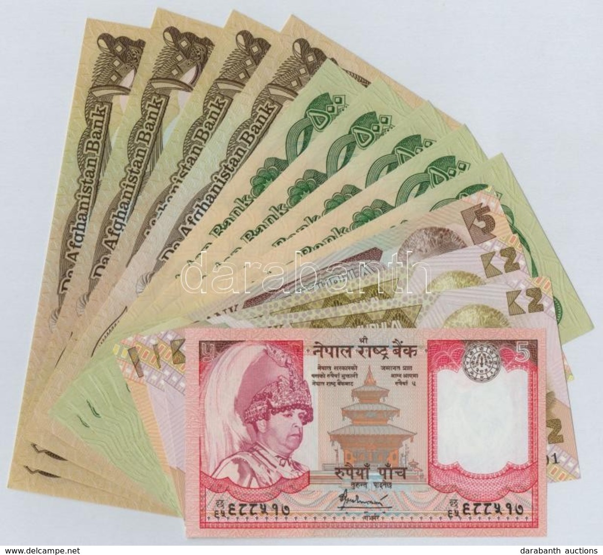 12db-os Vegyes Külföldi Bankjegy Tétel, Közte Afganisztán, Nepál, Zambia T:I,I-
12pcs Of Various Banknotes, Including Af - Ohne Zuordnung