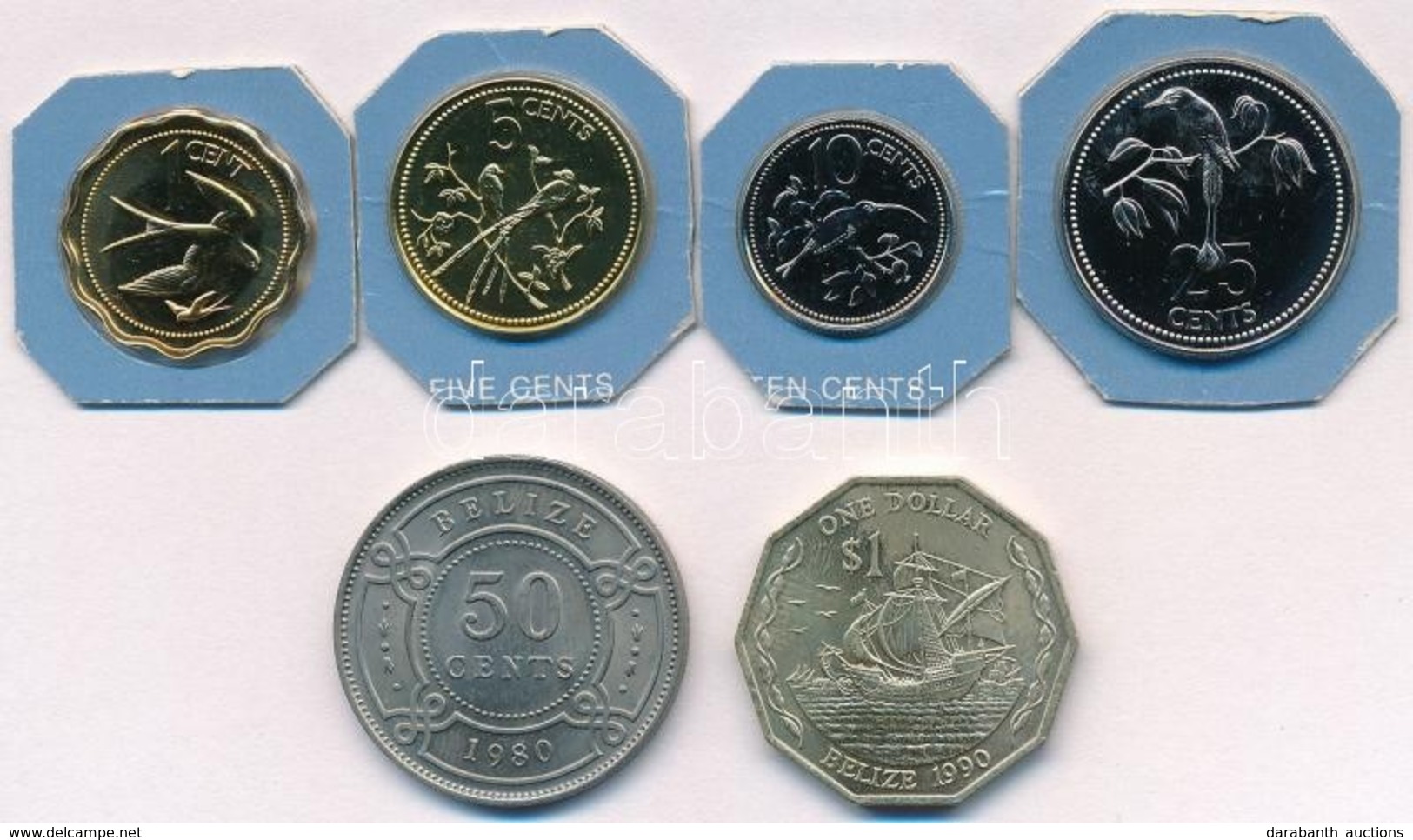 Belize 1975-1990. 1c-1$ (6xklf) Négy érme Forgalmi Sorból Kivágva T:1,1-
Belize 1975-1990. 1 Cent - 1 Dollar (6xdiff) Fo - Sin Clasificación
