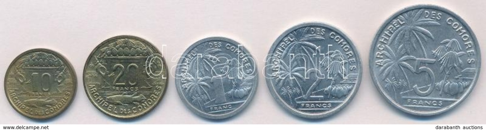 Comore-szigetek 1964. 1Fr-20Fr (5xklf) T:1-
Comoros 1964. 1 Franc - 20 Francs (5xdiff) C:AU - Sin Clasificación