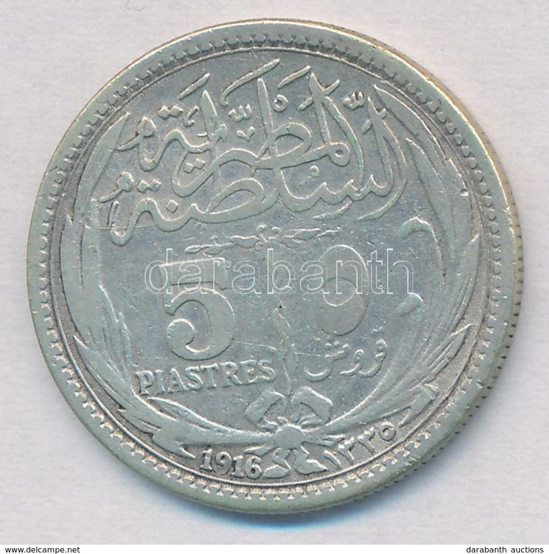 Egyiptom / Brit Protektorátus 1916. 5p Ag T:2,2-
Egypt / British Protectorate 1916. 5 Piastres Ag C:XF,VF - Sin Clasificación