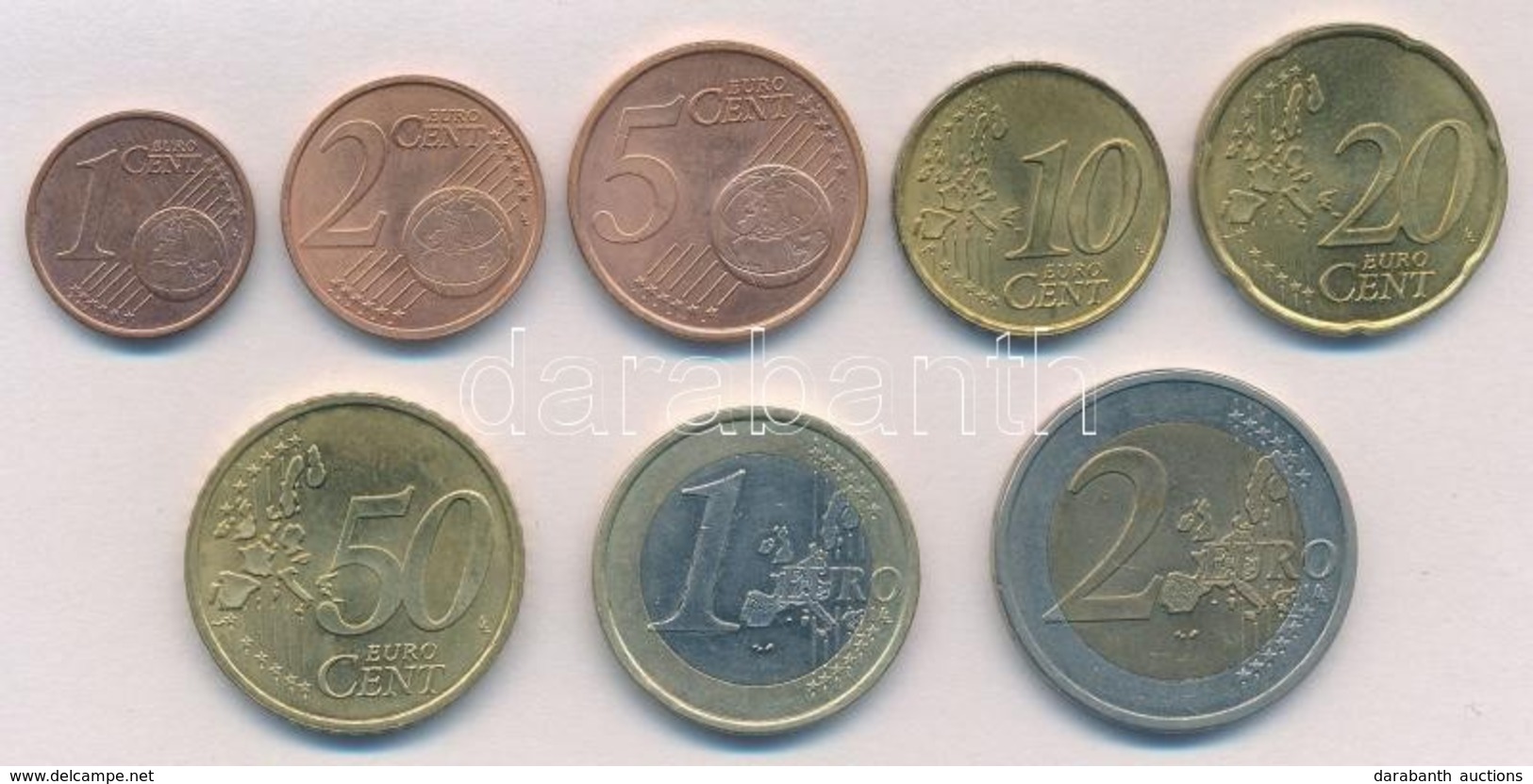 Franciaország 1999. 1c-2E (8xklf) Forgalmi Sor T:2 Kis Patina
France 1999. 1 Cent - 2 Euro (8xdiff) Coin Set C:XF Small  - Sin Clasificación