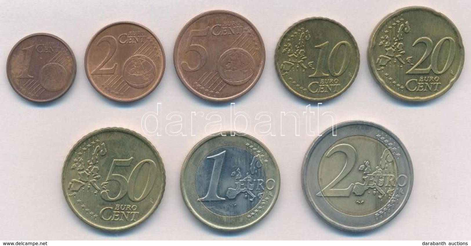 Görögország 2002. 1c-2E (8xklf) Forgalmi Sor T:2 Patina
Greece 2002. 1 Cent - 2 Euro (8xdiff) Coin Set C:XF Patina - Sin Clasificación