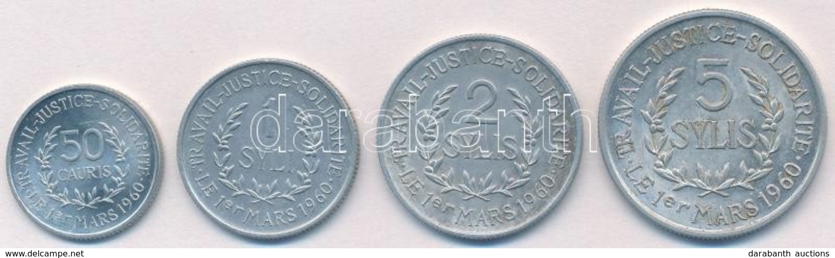 Guinea 1971. 50c Al + 1S Al + 2S Al + 5S Al T:1-,2
Guinea 1971.  50 Cauris Al + 1 Syli Al + 2 Sylis Al + 5 Sylis Al C:AU - Sin Clasificación