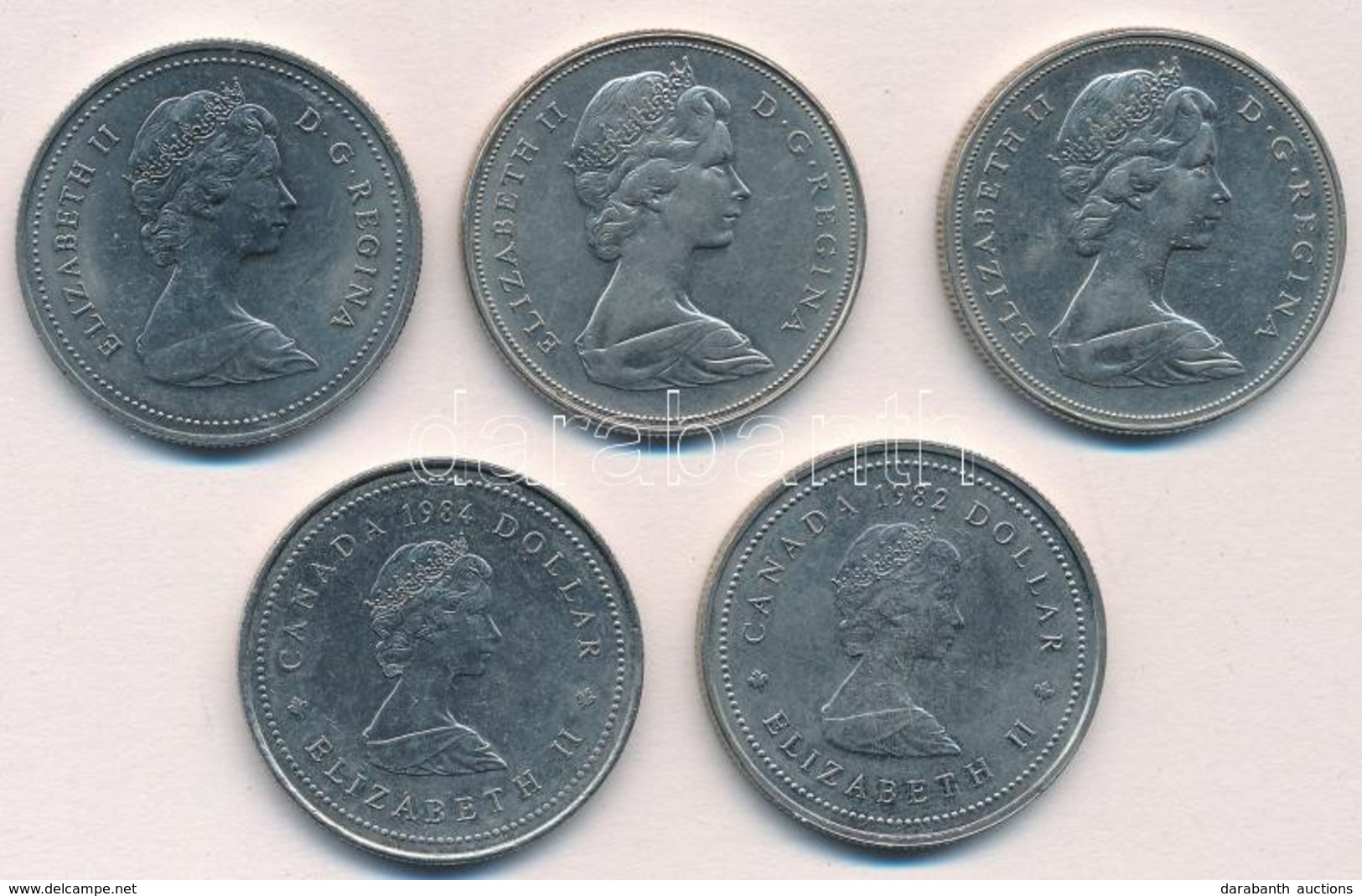 Kanada 1969-1984. 1$ (5xklf) Forgalmi és Emlékkiadás T:2,2-
Canada 1969-1984. 1 Dollar (5xdiff) Coins And Commemorative  - Unclassified