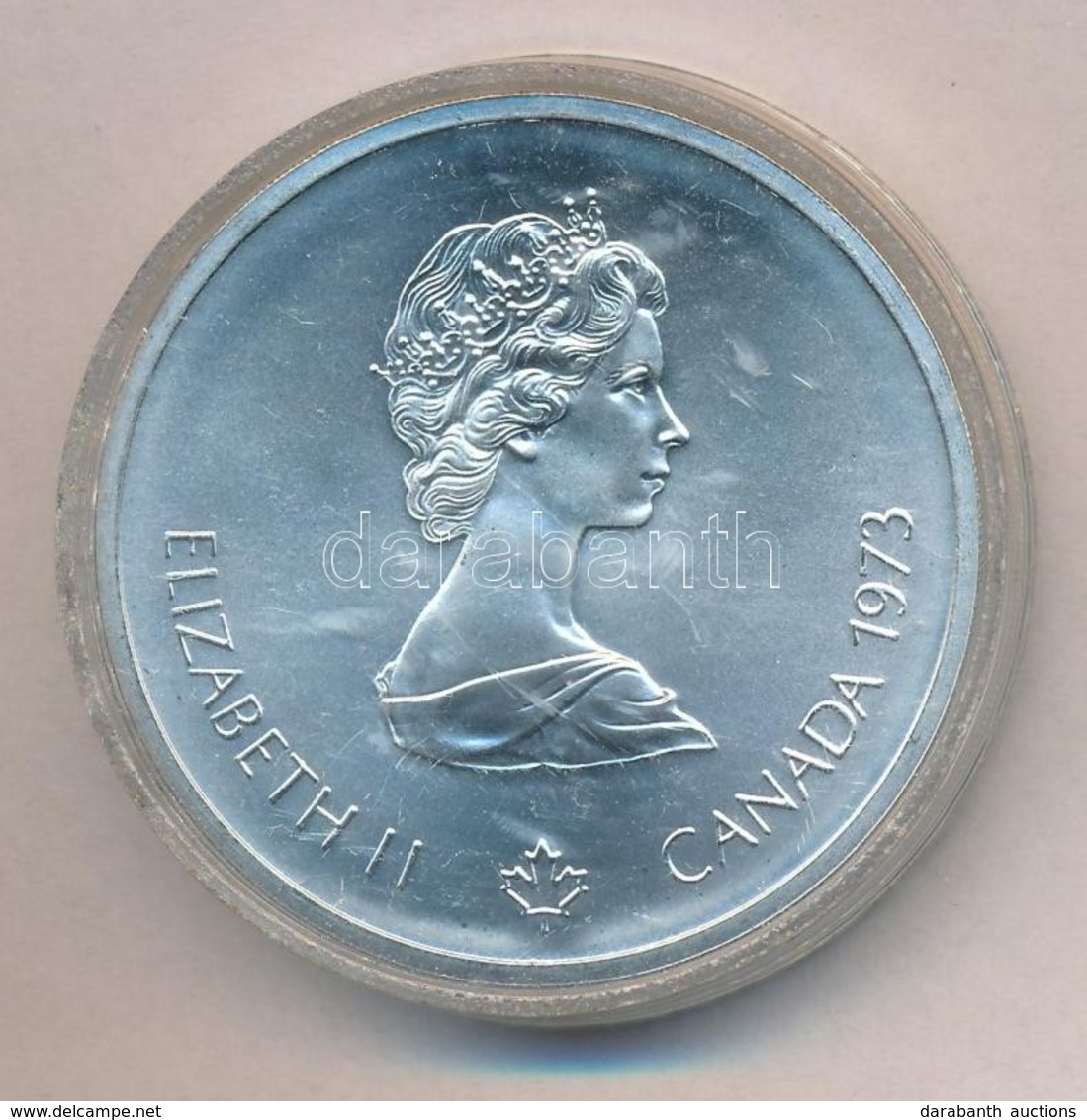 Kanada 1973. 10$ Ag 'Montreali Olimpia - Világtérkép' T:1 
Canada 1973. 10 Dollars Ag 'Montreal Olympics - World Map' C: - Unclassified