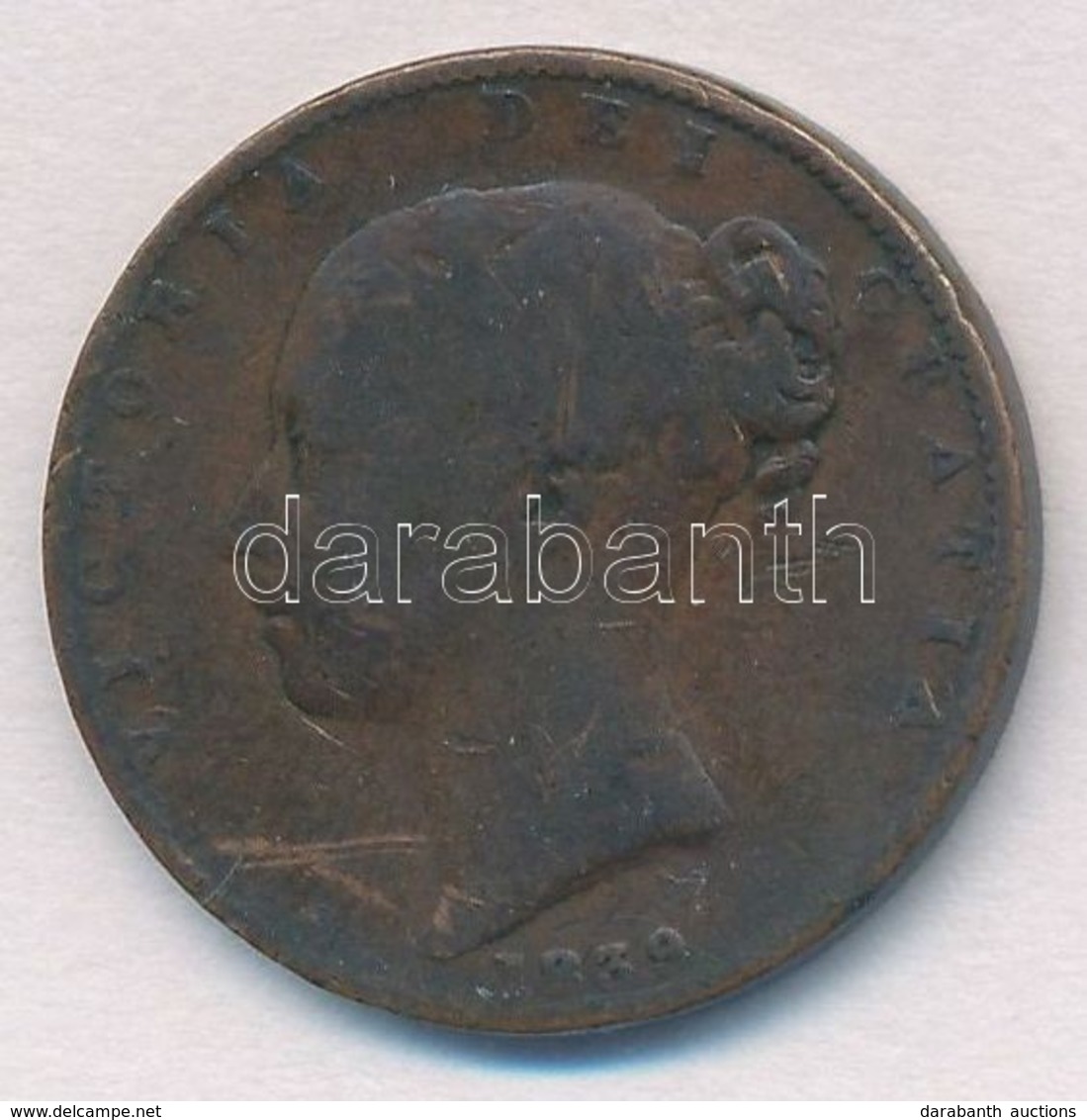 Man-sziget 1839. 1f Cu 'Viktória' T:3
Isle Of Man 1839. 1 Farthing Cu 'Victoria' C:F - Sin Clasificación