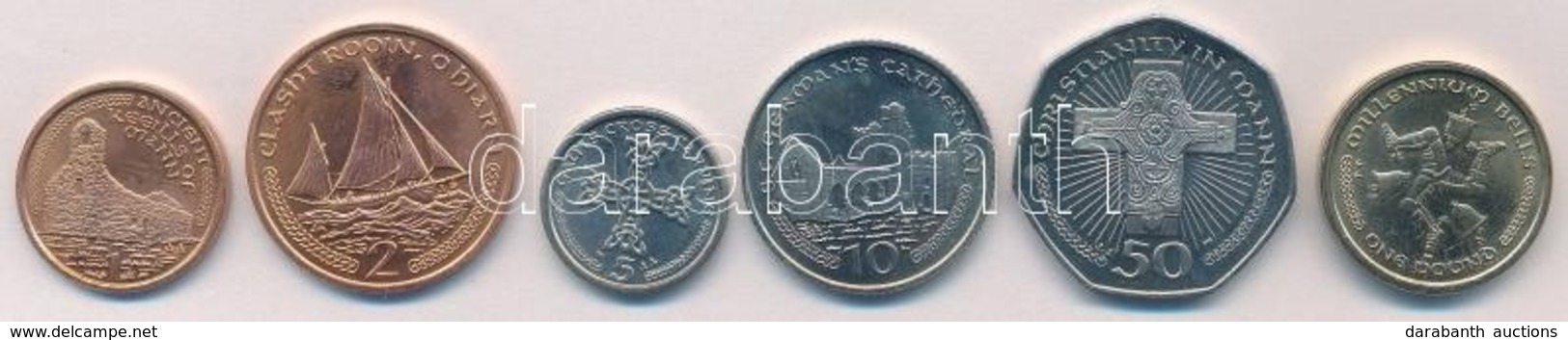 Man-sziget 2001. 1p-1? (6xklf) T:1-
Isle Of Man 2001. 1 Penny - 1 Pound (6xdiff) C:AU - Unclassified