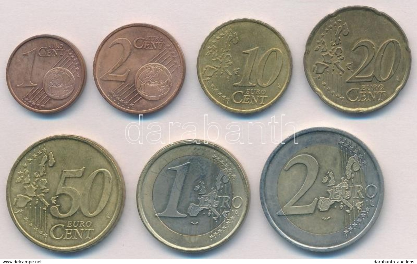 Monaco 2001-2002. 1c-2E (7xklf) Nem Teljes Forgalmi Sor, 5c Nélkül T:2
Monaco 2001-2002. 1 Cent - 2 Euro (7xdiff) Coin S - Sin Clasificación