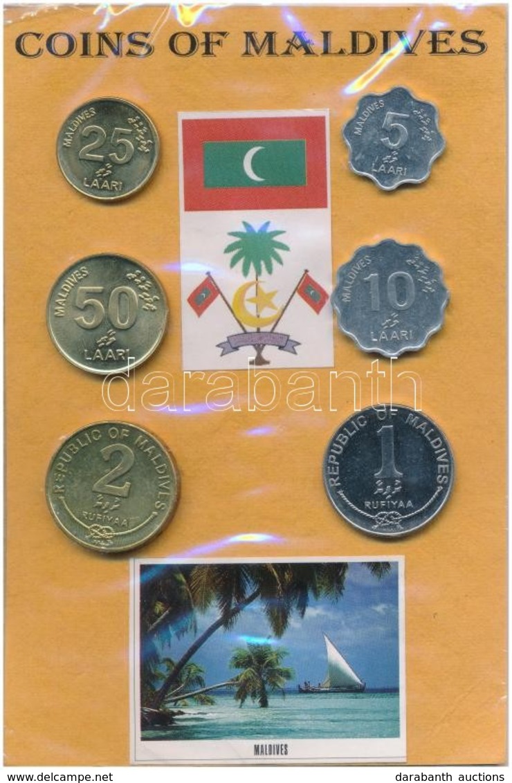 Vegyes: Maldív-szigetek ~1980-1990. 5l-2R (6xklf) Szuvenír Forgalmi Szett + Törökország ~1950-1980. 14db-os Szuvenír Fém - Sin Clasificación