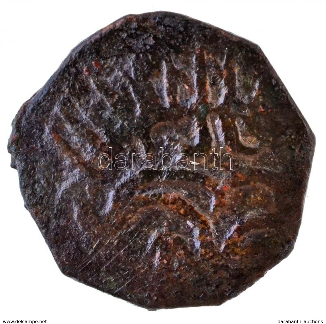 Ókori Közel-keleti Rézpénz (1,23g) T:3
Ancient Copper Coin From The Middle East (1,23g) C:F - Sin Clasificación