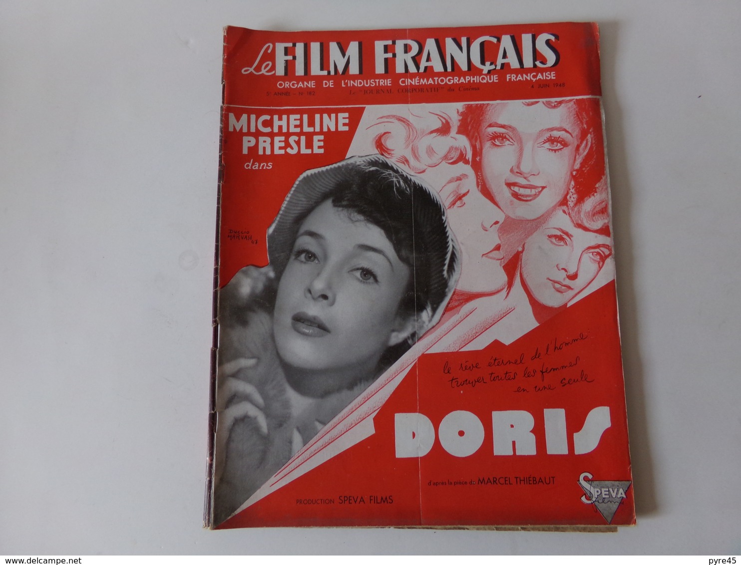 Revue " Le Film Français " N° 182 Juin 1948 " Micheline Presle Dans Doris " - Magazines