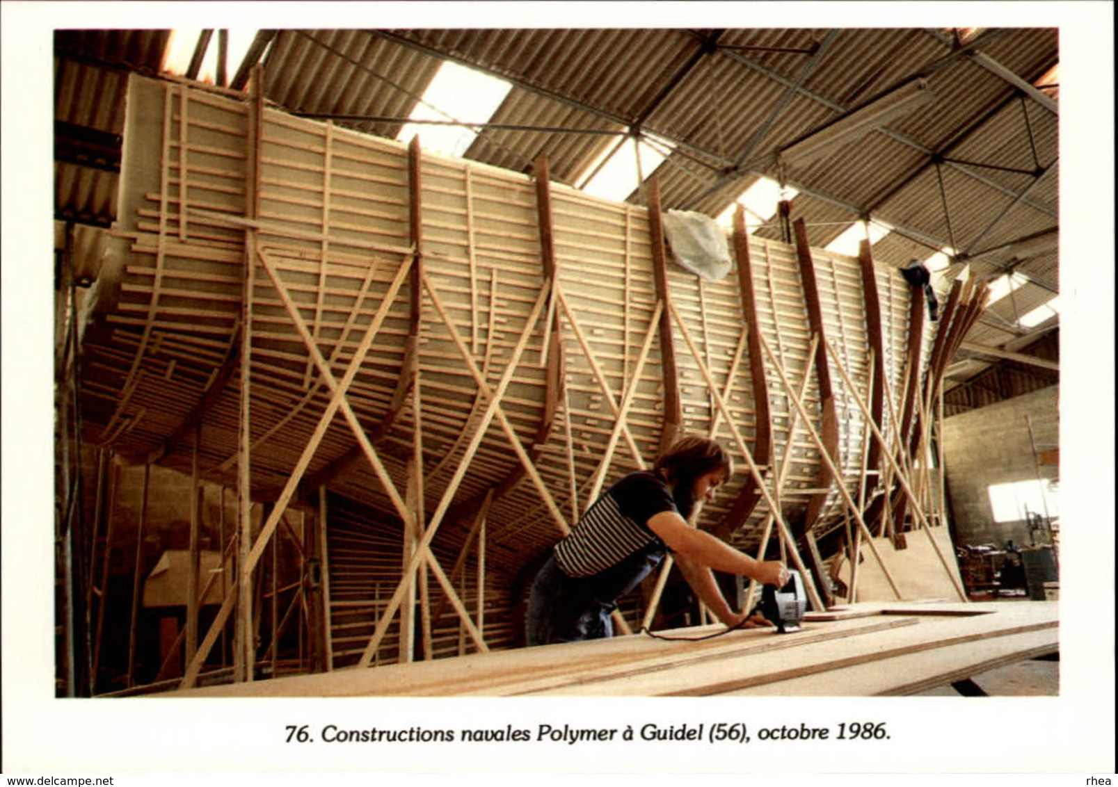 56 - GUIDEL - Constructions Navales - 1986 - Carte Moderne - Guidel