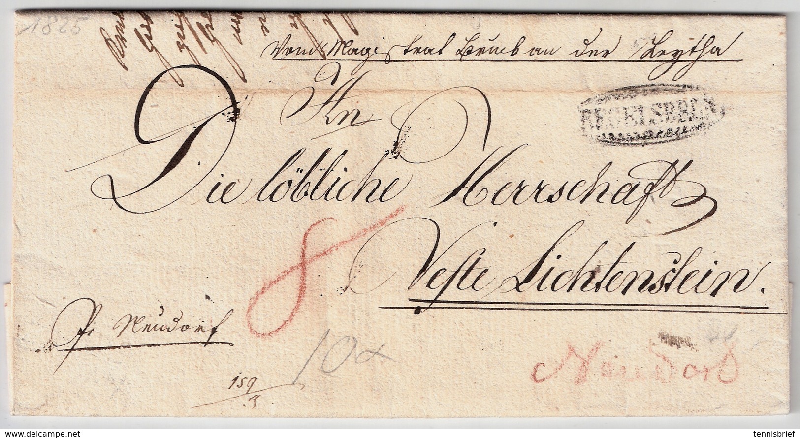 Österreich, 1824, " Regelsberg " , Zier-Oval ,   A624 - ...-1850 Préphilatélie