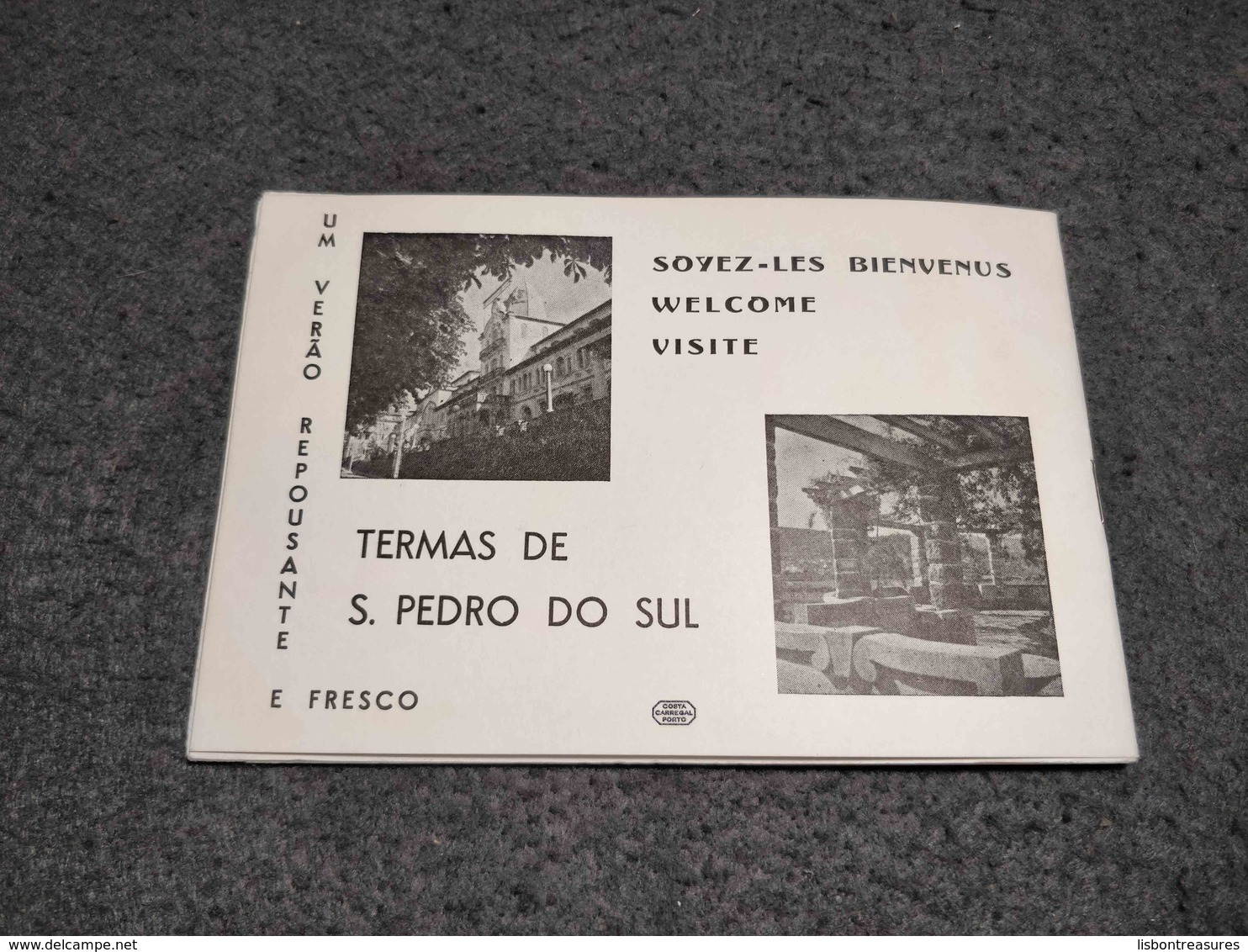 VERY RARE PORTUGAL COMMEMORATIVE PROGRAMM 1º EXPOSIÇAO DE DIVULGAÇAO FILATELICA - SAO PEDRO DO SUL W/ CANCEL 1963 - FDC