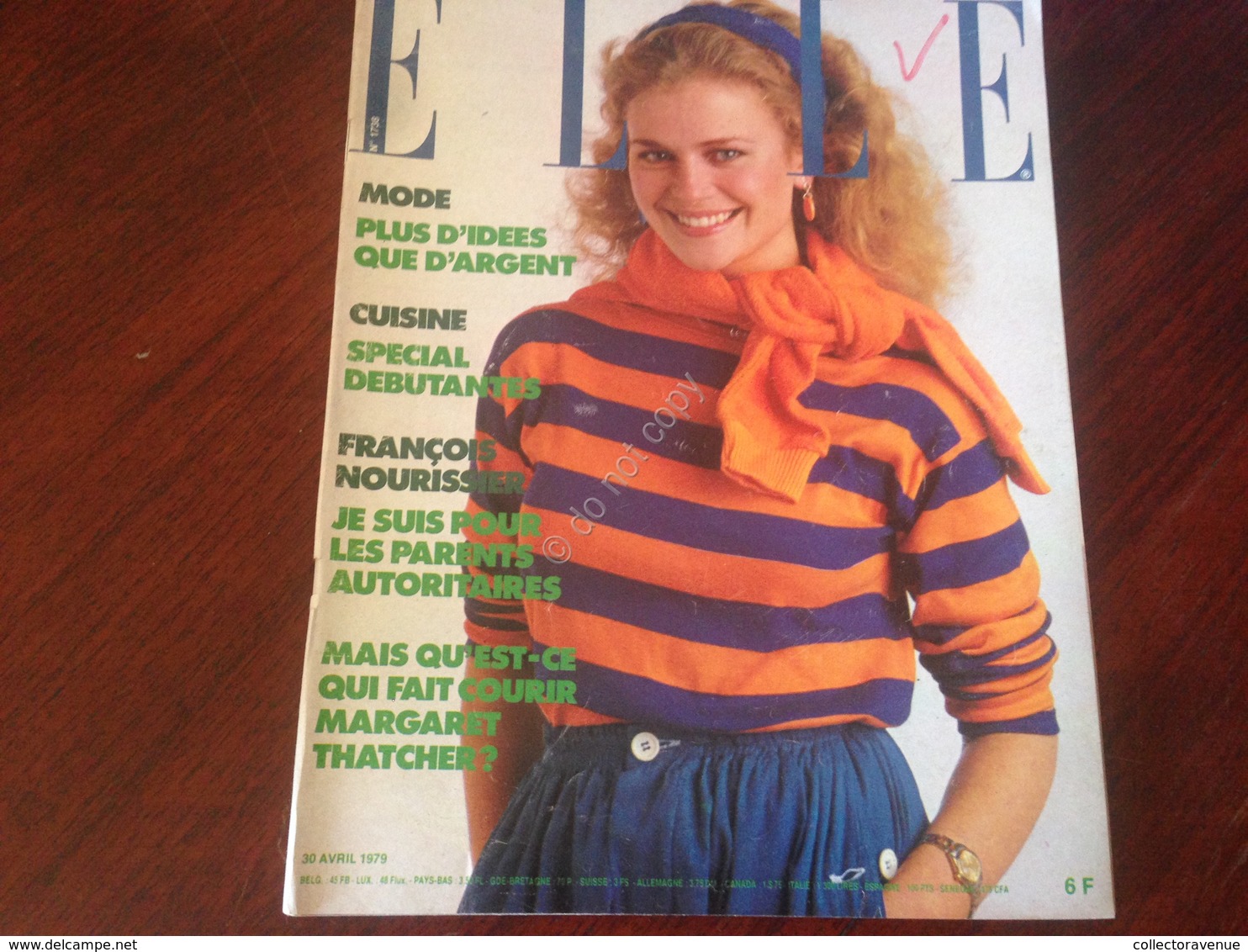 Rivista Magazine Elle France 30 Avril 1979 N.1738 Annie Cordy Jacqueline Dubois - Unclassified