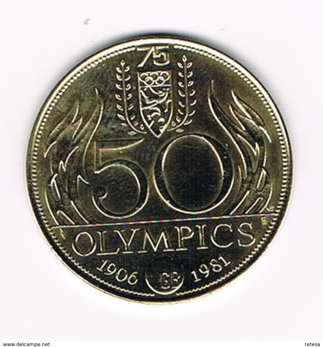 &  50  OLYMPICS  WINDSURFEN  1906-1981 - 3.000 EX. - Tokens Of Communes