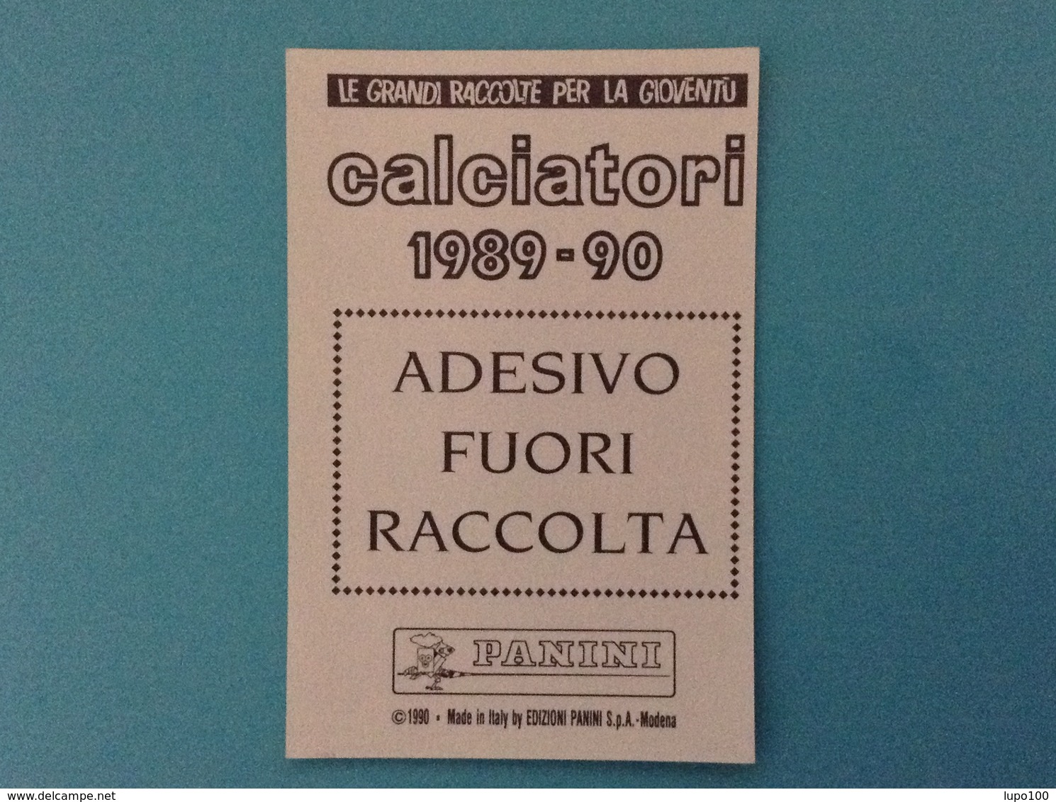 FIGURINA CALCIATORI PANINI 1989 1990 FUORI RACCOLTA ATALANTA - NUOVA - Edizione Italiana