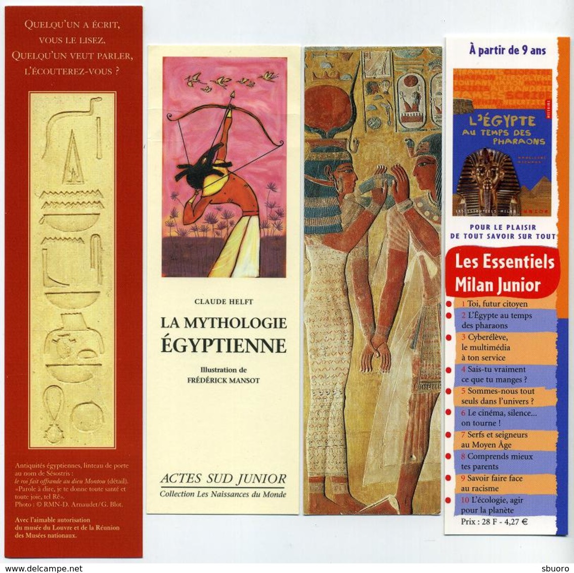 Lot De 14 Marque-page Thème Egypte Dont 10 Papyrus (4 Images) - Marque-Pages