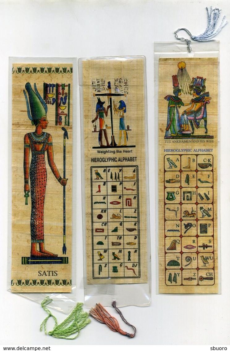 Lot De 14 Marque-page Thème Egypte Dont 10 Papyrus (4 Images) - Marque-Pages